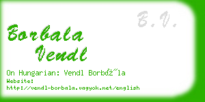 borbala vendl business card